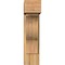Ekena Millwork Funston Block Rough Sawn Bracket w/ Offset Brace, Western Red Cedar, 8"W x 20"D x 32"H BKT0806X20X32FST05RWR - alternate 3